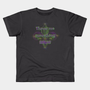 Throw me something Mister bruh beads Mardi Gras mayhem New Orleans Kids T-Shirt